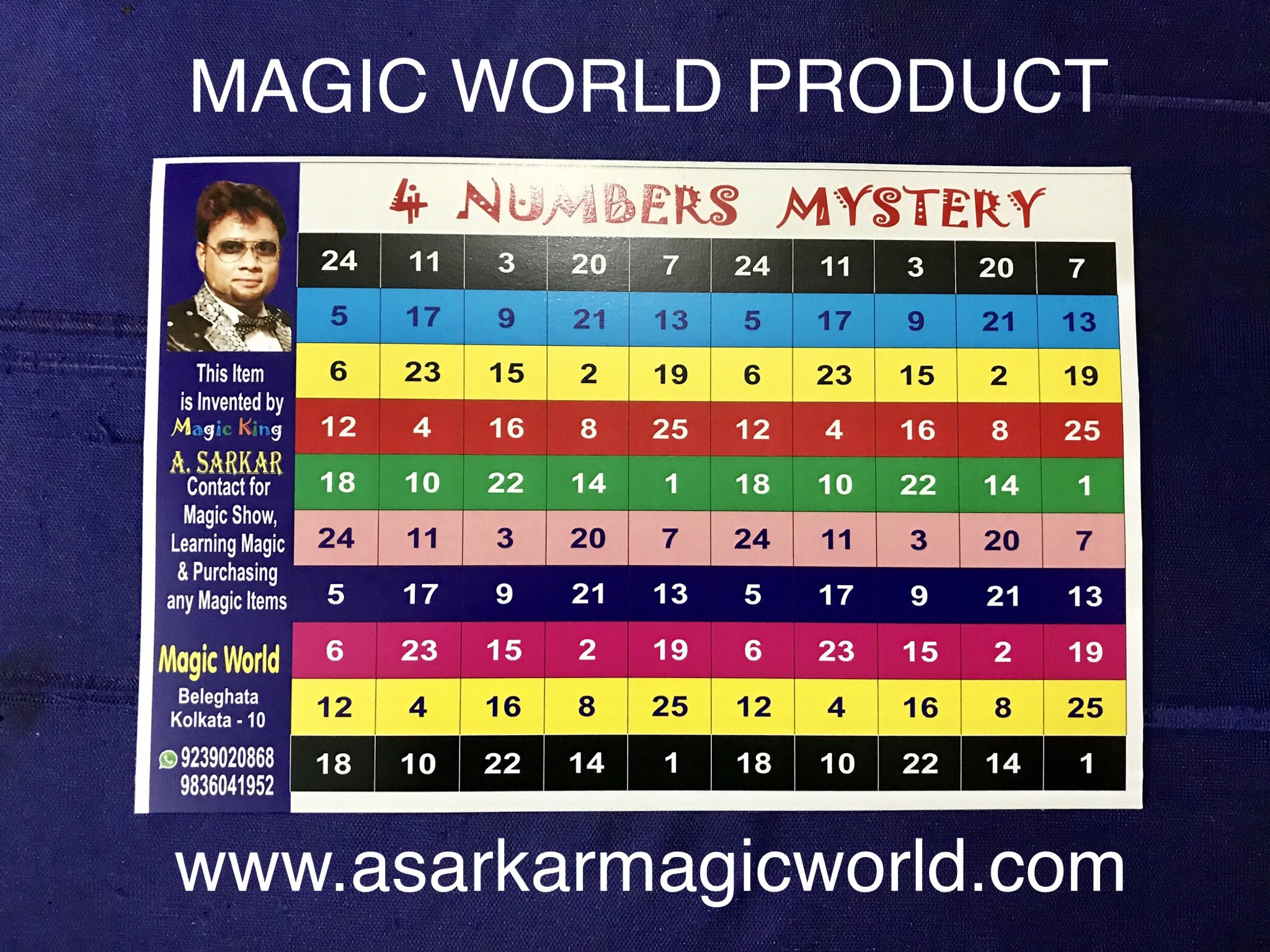 number-circle-magic-4-numbers-mystry-3-tricks-a-sarkar-magic-world-find-magician-at